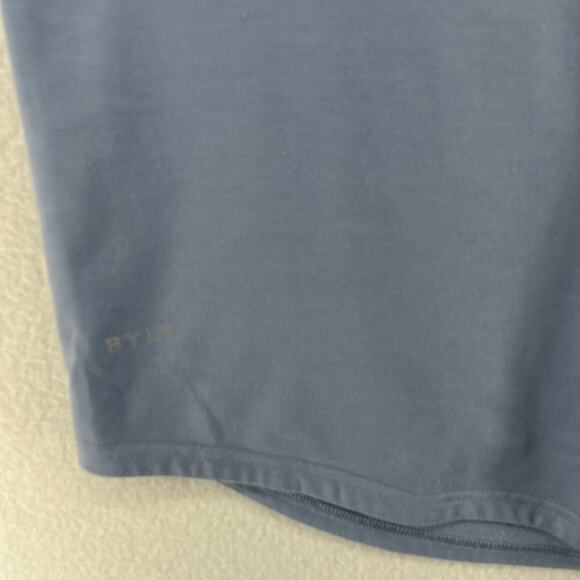 BYLT Shirt Mens XL Drop Cut Signature Premium Basics Short Sleeve S/S Atlantic - Picture 8 of 14